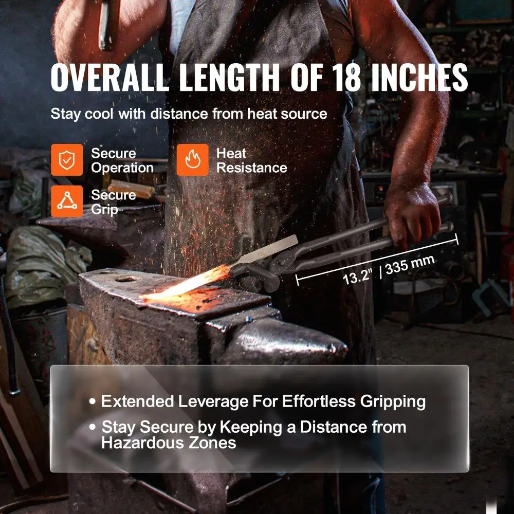 Pinze da fabbro da 18 pollici Punte in acciaio al carbonio Z V-Bit Rivetti in acciaio A3 per forgiature circolari con lama di coltello per principianti professionisti