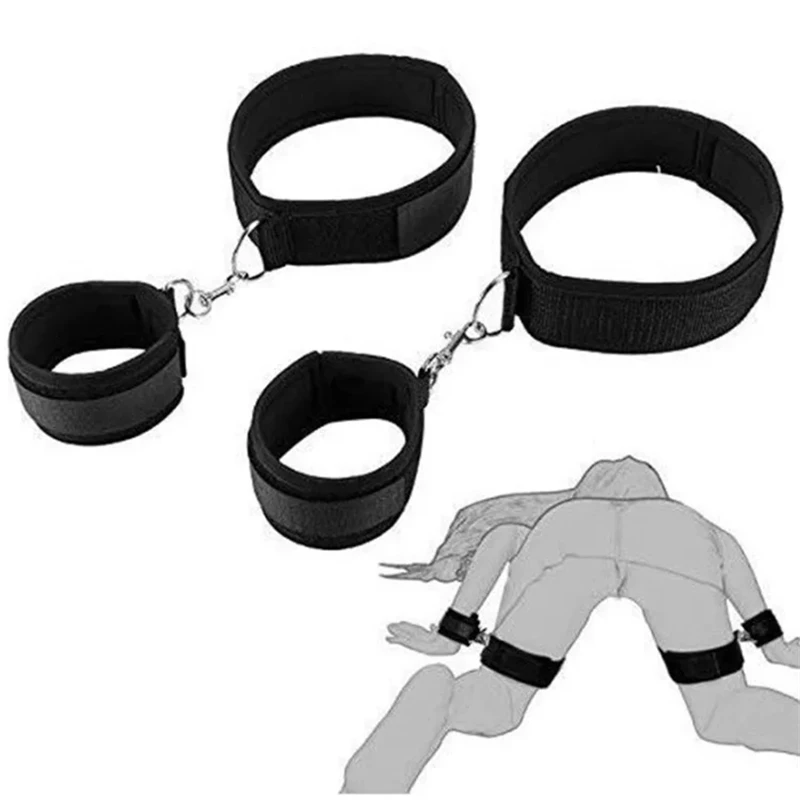 SM Diving Material Handcuffs, New Hand and Leg Straps, Couple Flirting, Bed Straps, Adult Sexual Products