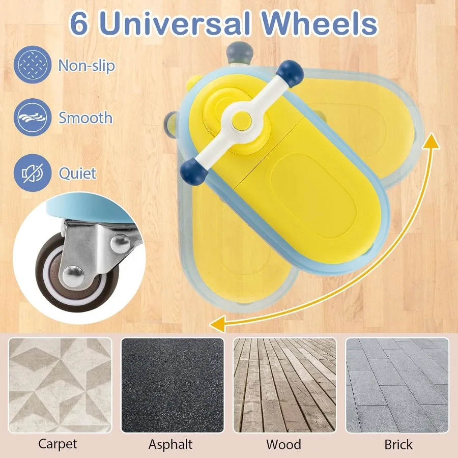 トレーラー付き乗用玩具、屋内外兼用、幼児用乗車玩具、シート下収納、LEDライト、音楽、足で押すスライドカー