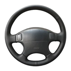 Anti-Slip Black Artificial Leather Car Steering Wheel Cover For Honda CRV CR-V 1997-2001 Accord 6 1998-2002 Odyssey Prelude