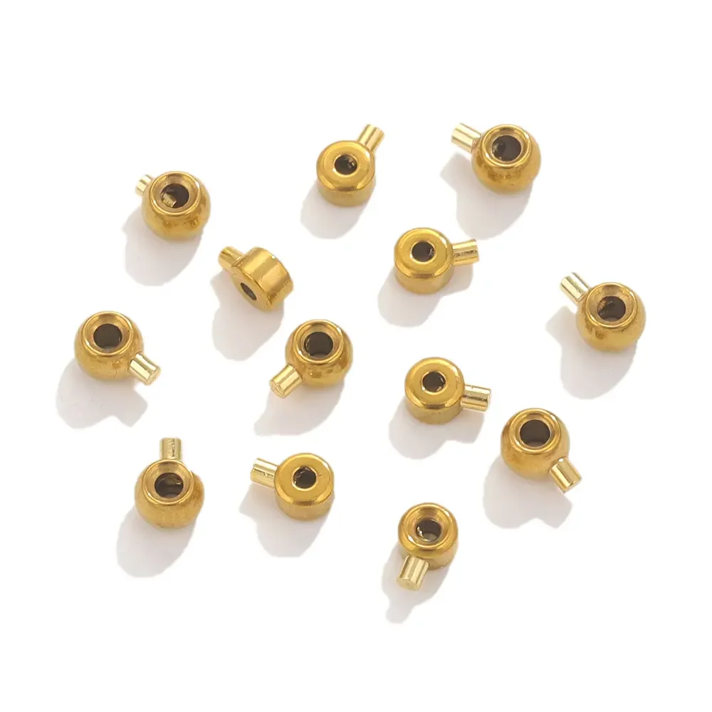 20 Stück Edelstahl-Positionierungsstopper-Abstandshalter Crimp-Endperlen für Schmuckherstellung DIY Crimp-Snap-Armband-Endverschlüsse – Detail 6