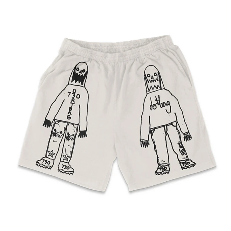 

Летние спортивные американские канье-вест, быстросохнущие, 230 г, моделирующие трехмерные чистые сухие баскетбольные шорты длиной до колена с тремя точками