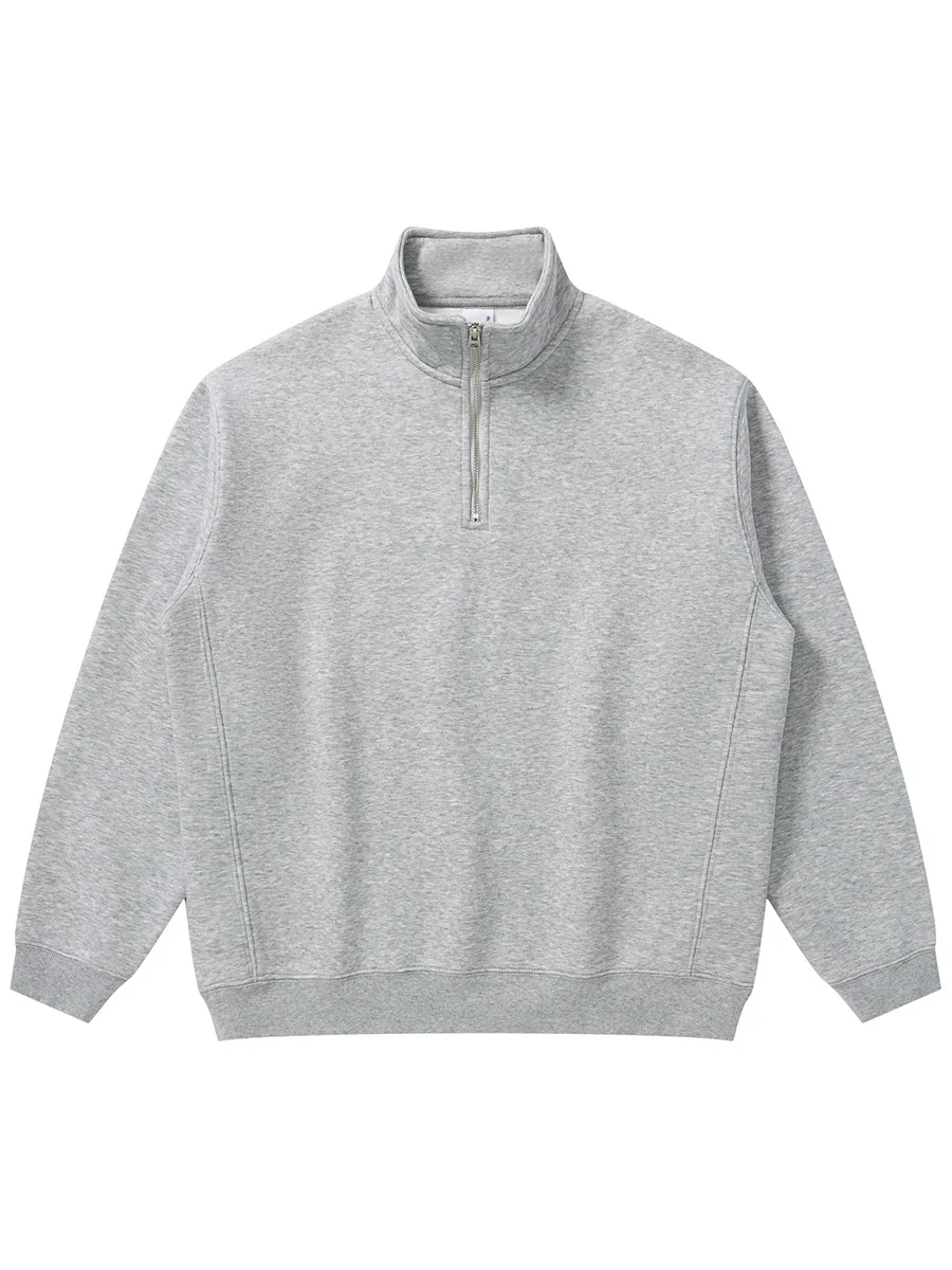 

Утепленная толстовка-худи на молнии с воротником-стойкой, повседневная, свободного кроя, на все сезоны, цветная.