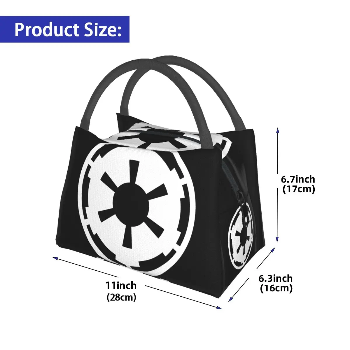 Wars Empire Imperial Logo-topaz-sharpen Portable insulation bag for Cooler Thermal Food Office Pinic Container
