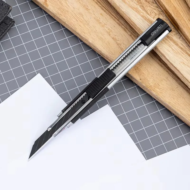 델리 78003 유틸리티 나이프 10개입/박스 사선 스틸 아트 커터 날 4320개/카톤 특급 개봉 커팅 날 세트