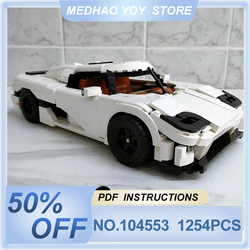 1254pcs MOC-104553 Technical 10 in 1 Super Sports Car Compatible 10295 Blocks Bricks Educational Puzzle Toys Birthday Gifts