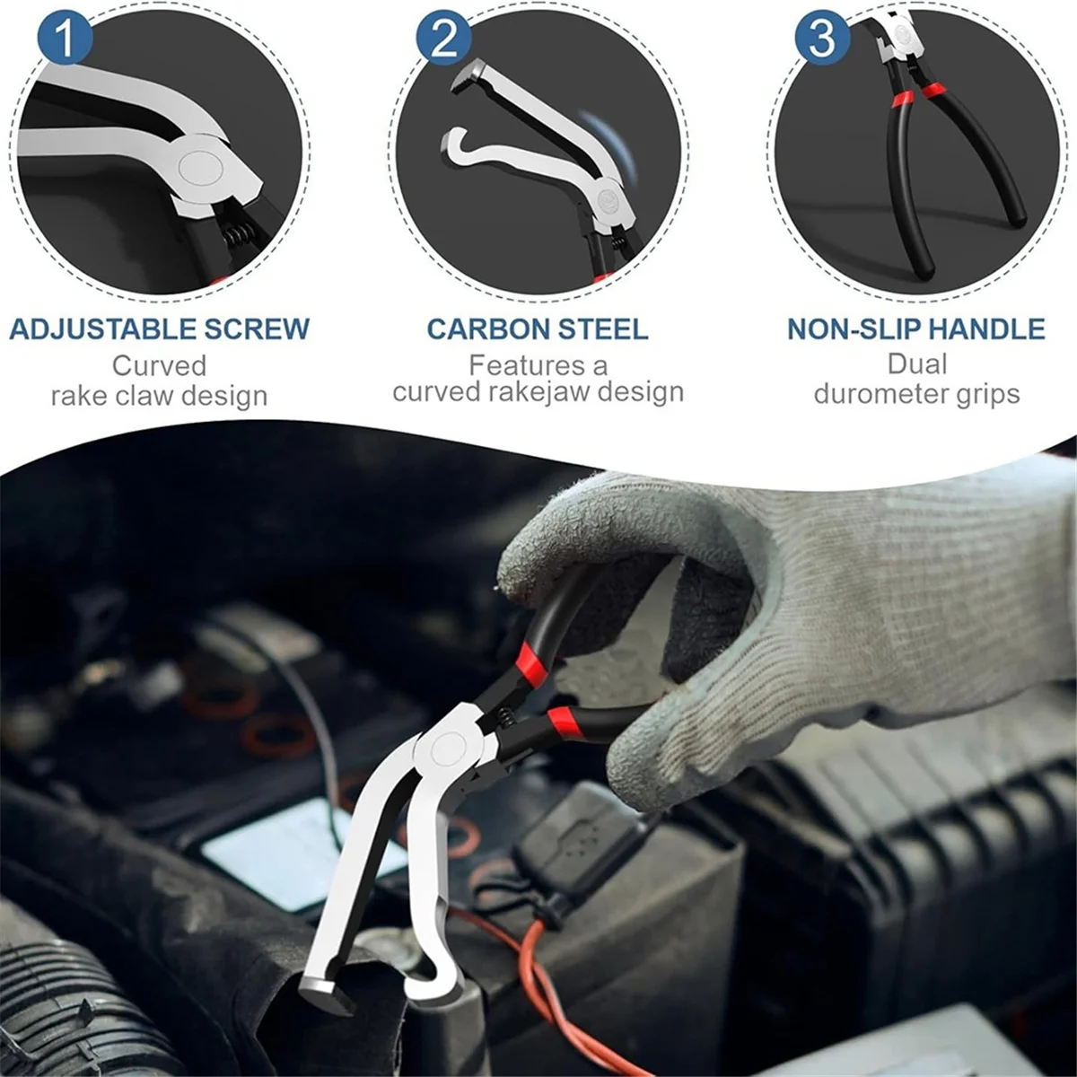 Y31A Car Line Breaker Pliers Fuel Line Wire Removal Plier Oil Pipe Separation Pliers Separation Automotive Repair Tools