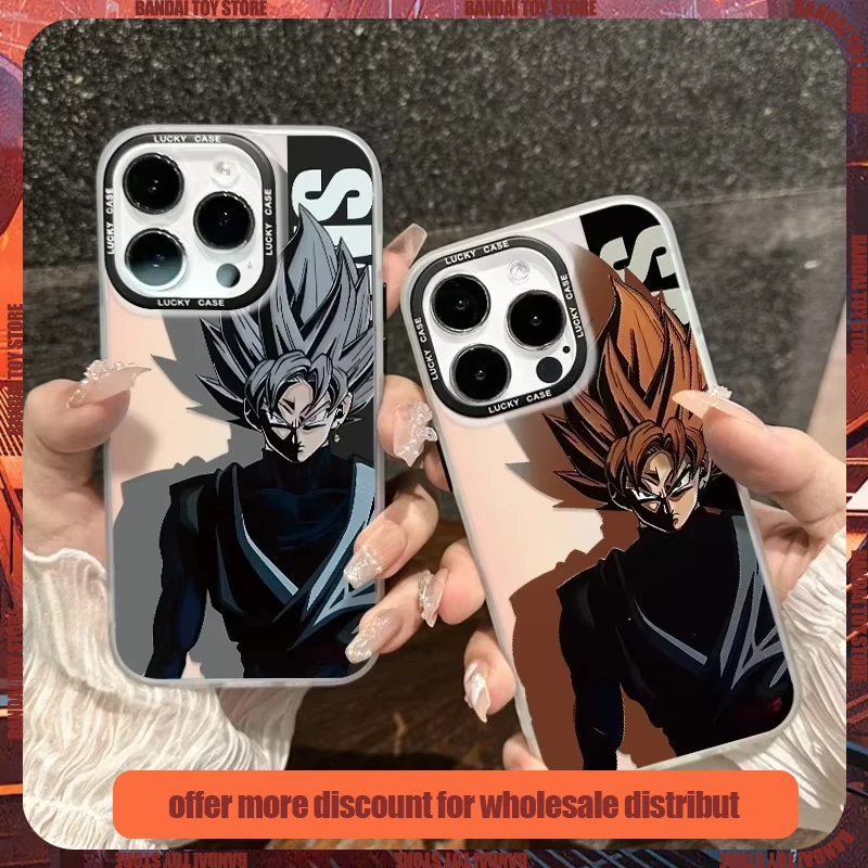 

Anime Dragons Ball Goku Phone Case For iPhone 16 15 14 13 12 11 Pro Max X XR XSMAX 8 7 Plus Candy Matte Shockproof Back Cover