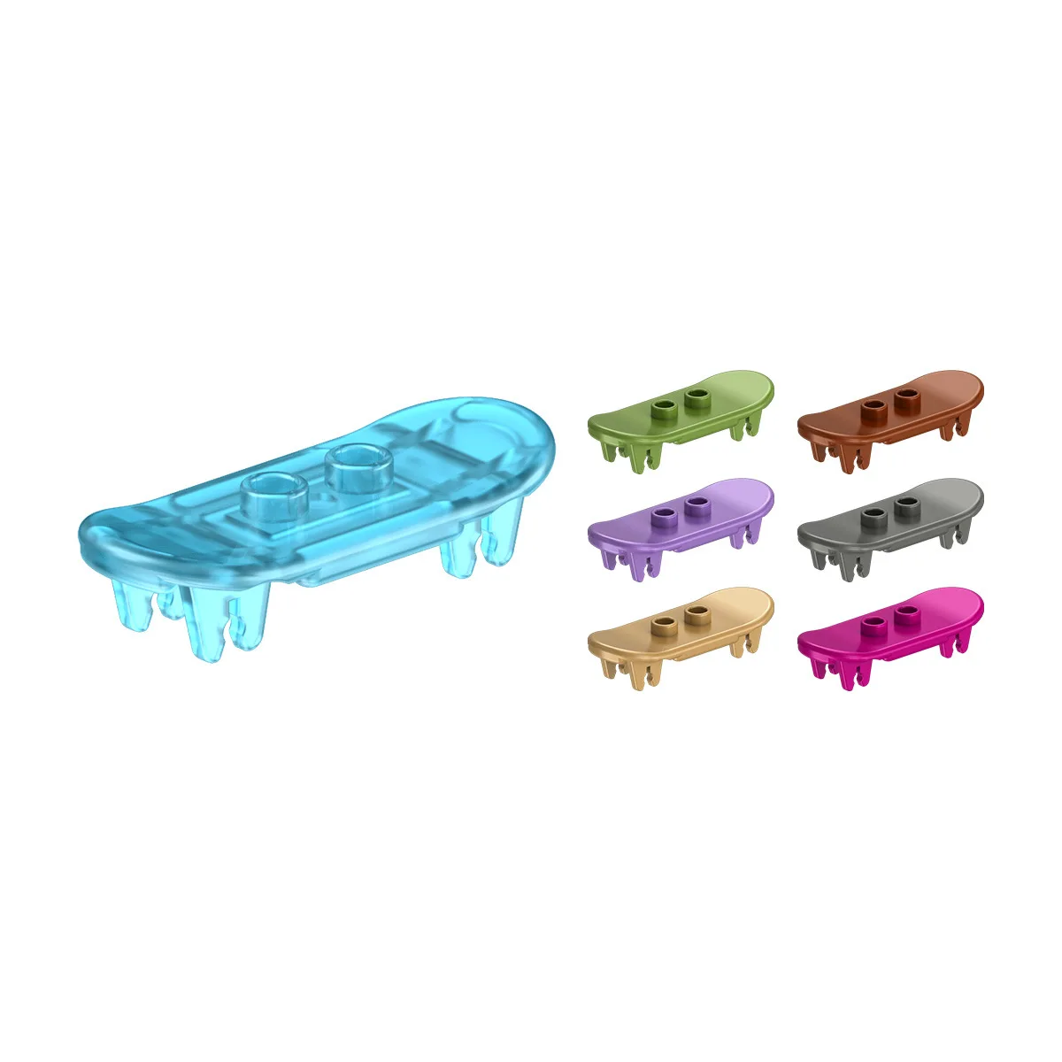 Small Particle Building Blocks Assembled Skateboard Deck Parts Wholesale 90351 Compatible with Lego 42511