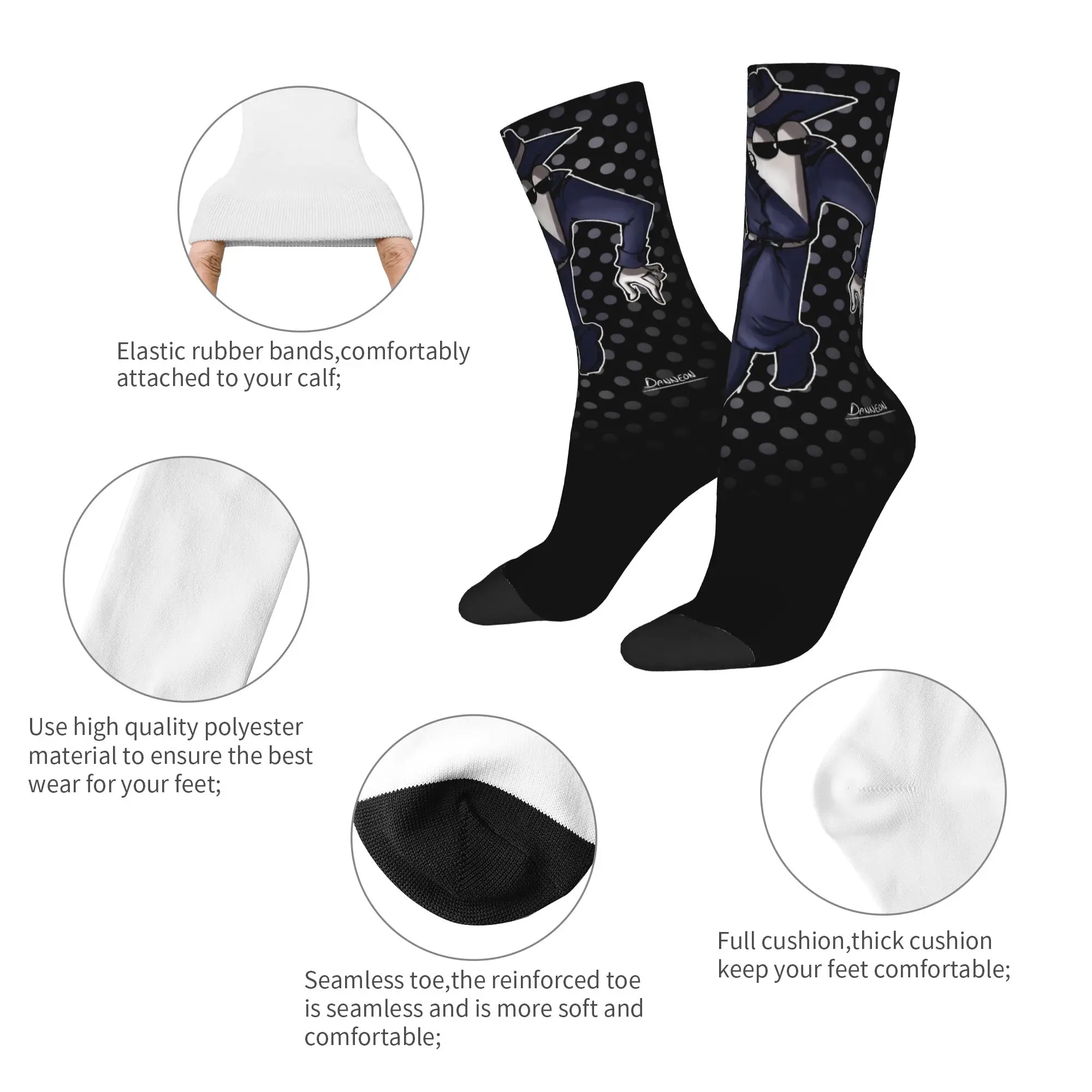 Spys Manga Socks Men Women Polyester Fashion  Socks Novelty Spring Summer Autumn Winter Middle Tube Socks Gifts