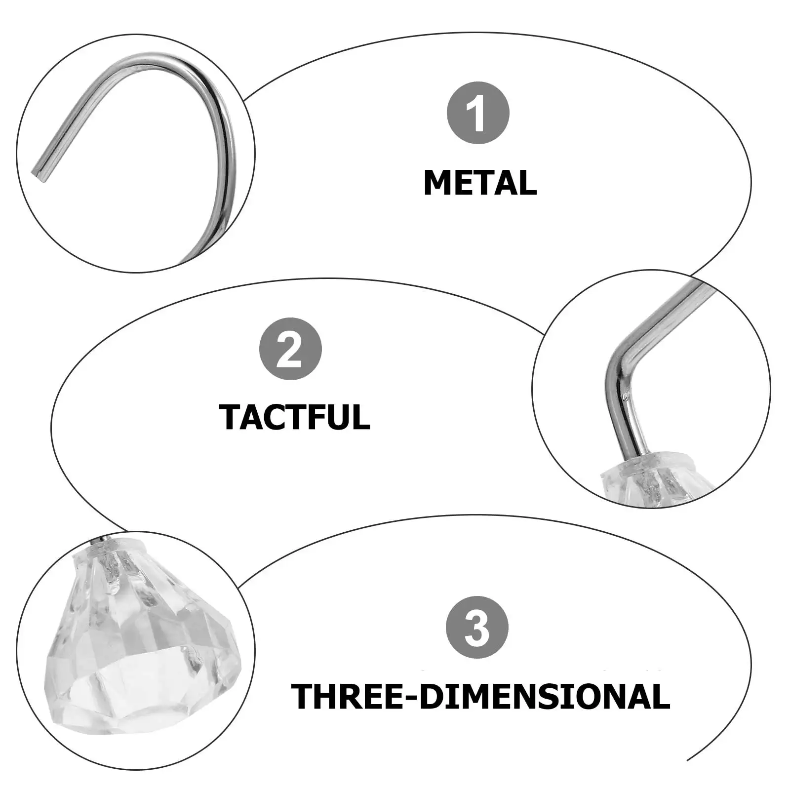 

12Pcs Crystal Shower Curtain Hooks Lovely Pineapple Shape Heavy Duty Hanging Hooks for Bathroom Door Curtain Decoration