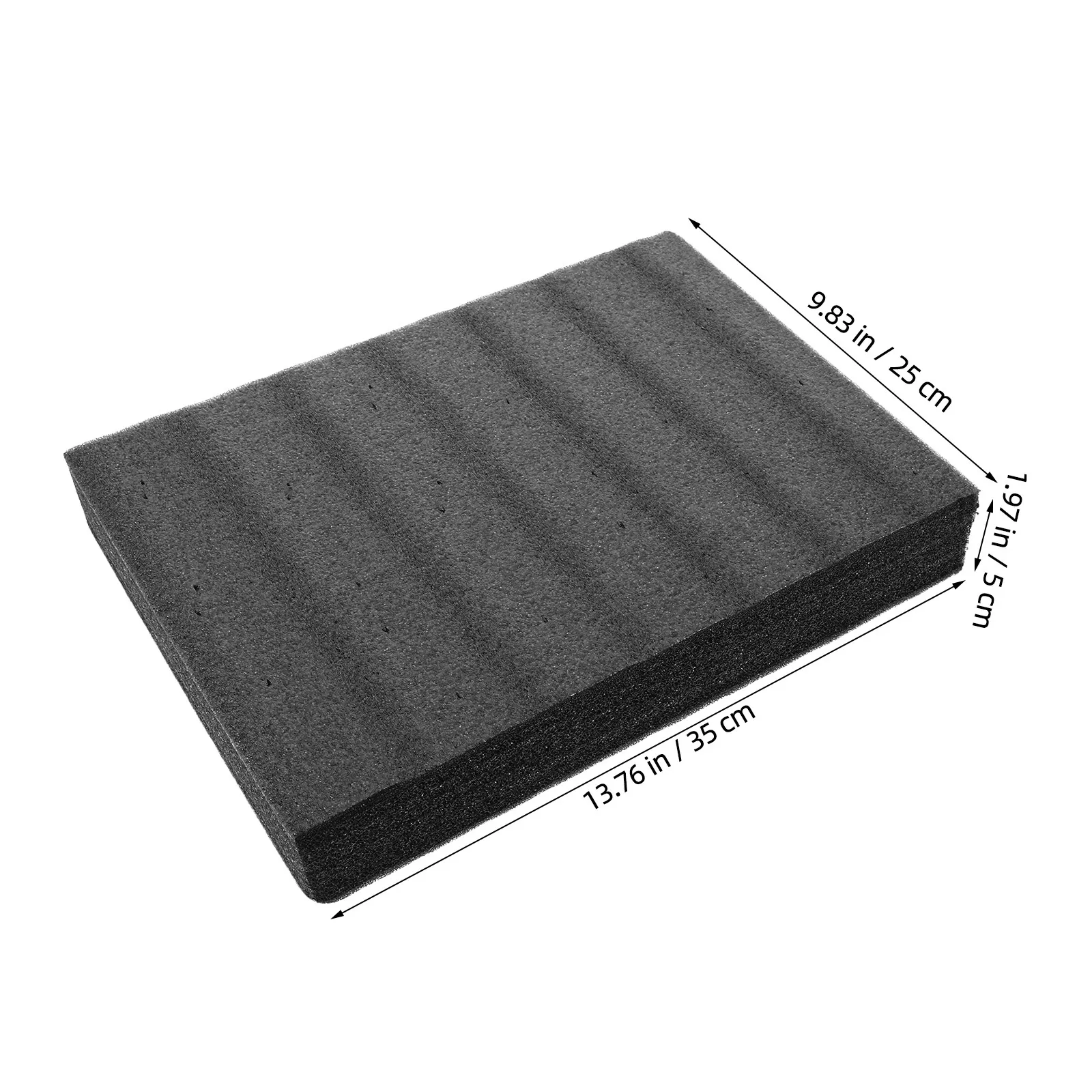 2Pcs Foam Cushion Packing Sheets Black Polyethylene Thick Foam Board Protective Padding Shipping Box Insert DIY Cuttable Liner