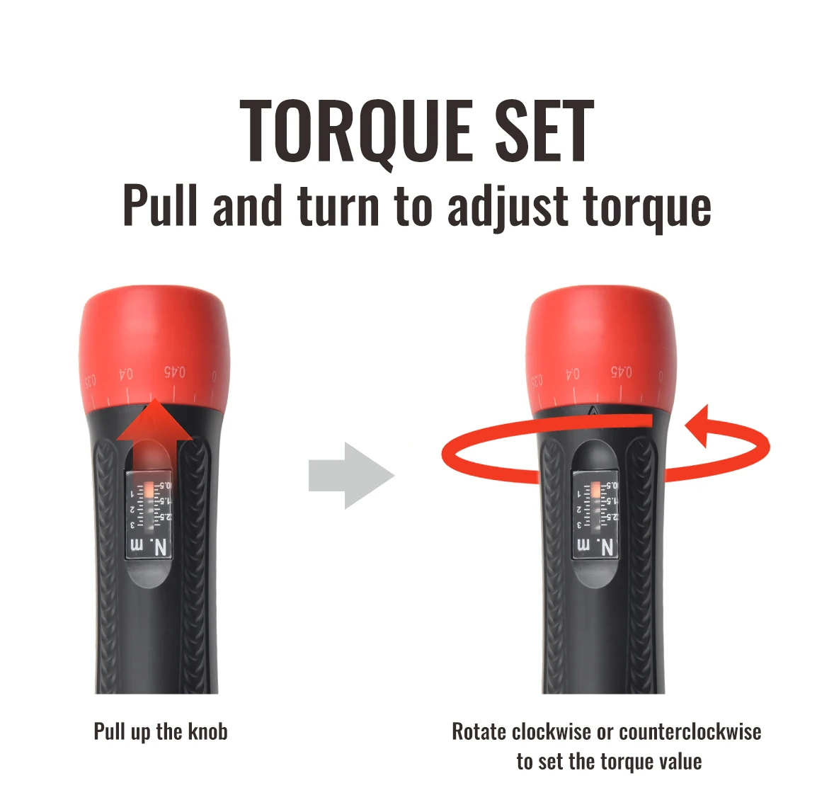 ALIYIQI Portable Preset Torque Screwdriver 1/4'' Drive PrecisionAdjustableTorque WrenchTools Home Appliance Repair