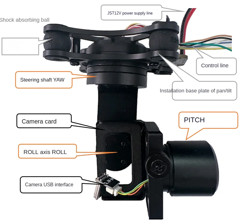 

NCZOBOE 3 Axis Gimbal Lightweight Brushless Gimbal / Gimbal For Camera DIY FPV