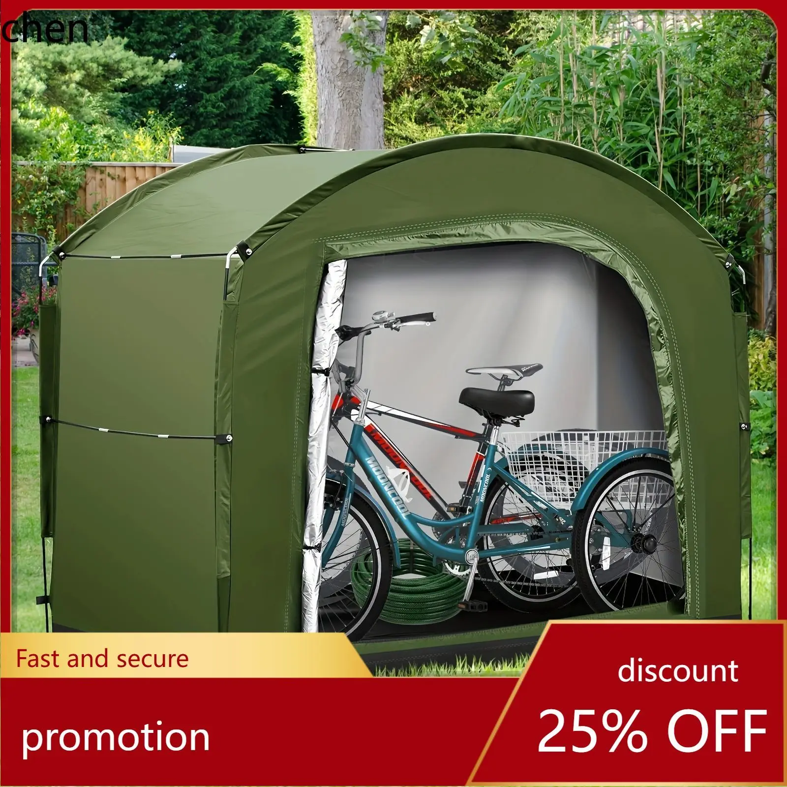 Ht cross-border new outdoor large portable bicycle tent - waterproof, sun-protective, dustproof, portable storage tent