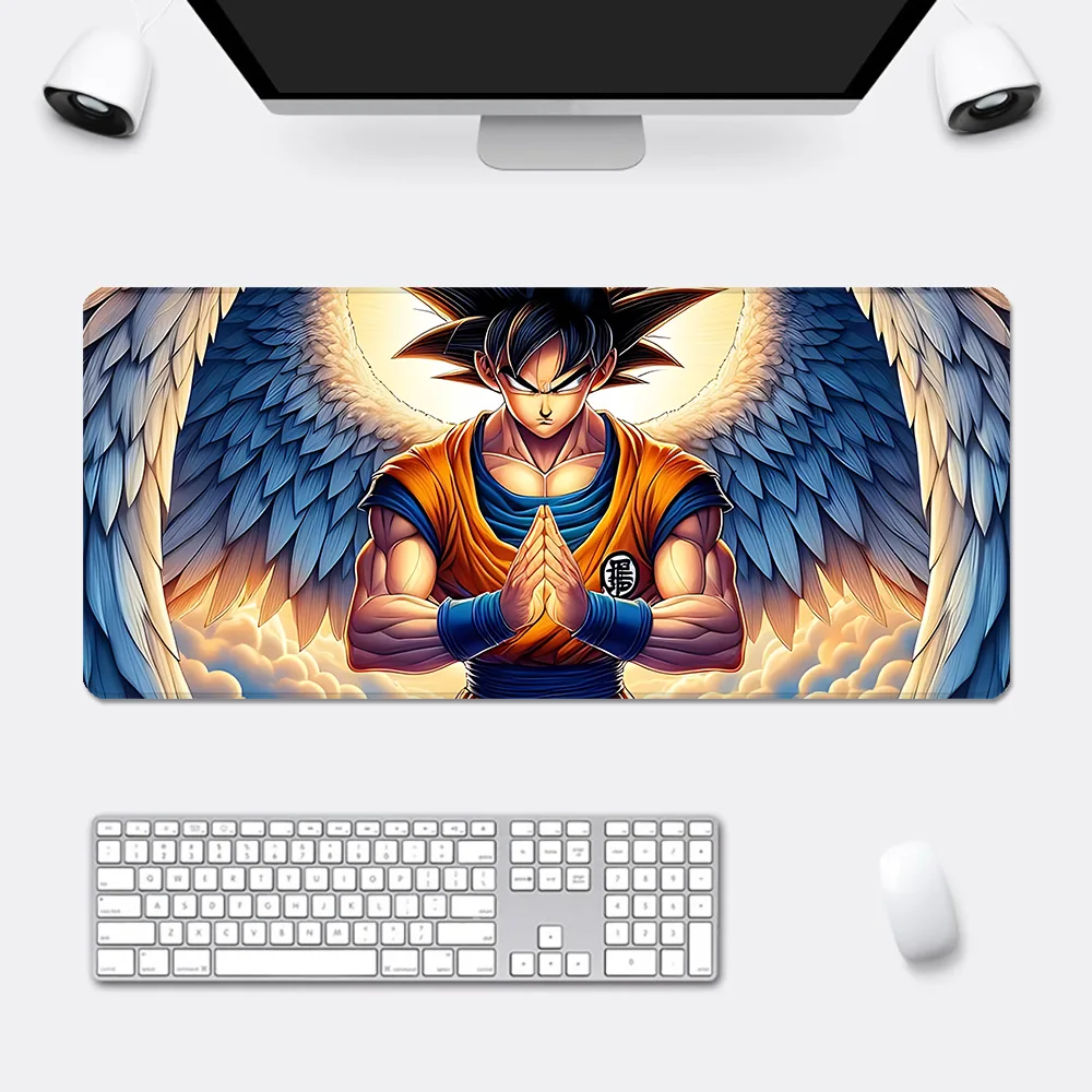 Anime Goku D-Dragons Balls Mousepad Stampa HD Giocatori di computer Bordo di bloccaggio Tappetino per mouse antiscivolo XXL90x40cm Tastiera PC Tappetino da scrivania