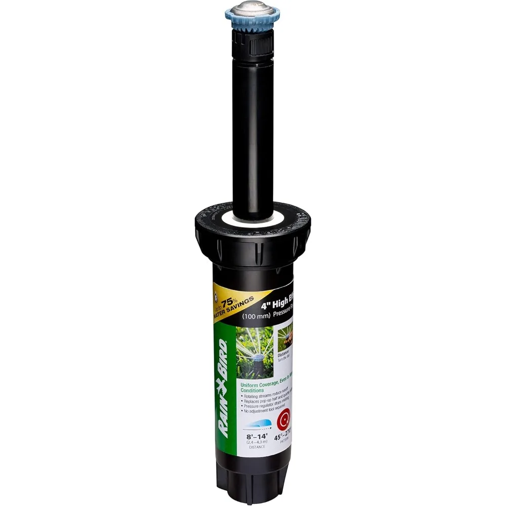 

8sapropr pressure regulating (prs) high-efficiency pro rotary sprinkler, hand adjustable 45° - 270° pattern, 8' - 14' spray dis