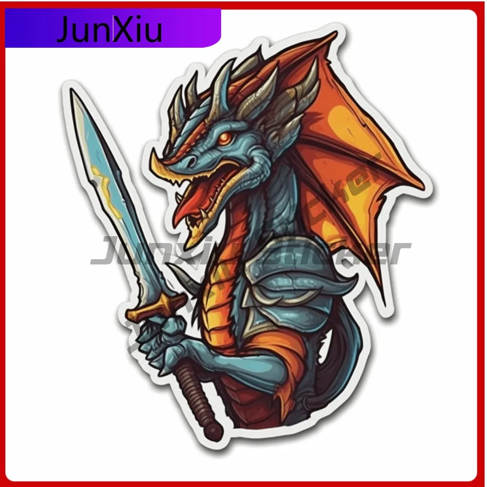 Dragon Crusader Sticker Folklore Decal for Truck Anime Waterproof Vinyl Accessory Car Laptop Window Bumpe