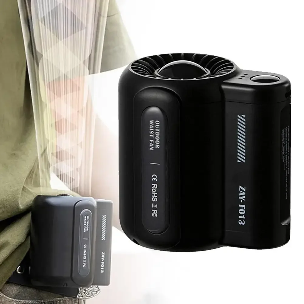 

Подвесной вентилятор для улицы, 3-скоростной портативный вентилятор с сильным ветром, портативный USB-вентилятор на шею с зажимом для ремня, подходит для путешествий на открытом воздухе