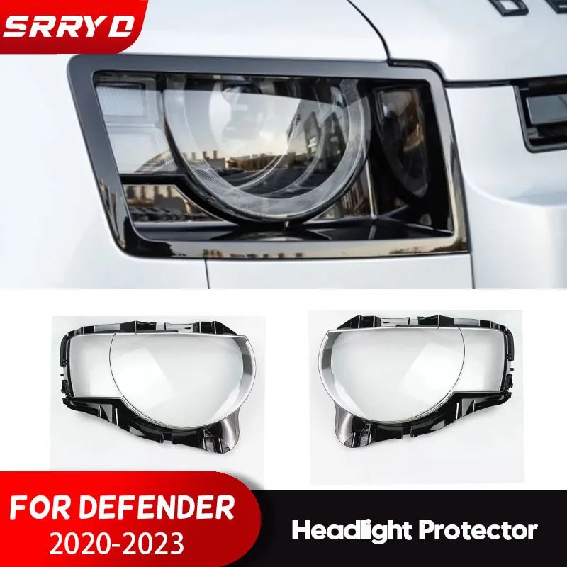 

For Land Rover Defender 90 110 2020-2022 Car Styling ABS Car Lampshade Headlight Protective Cover Car Accessories