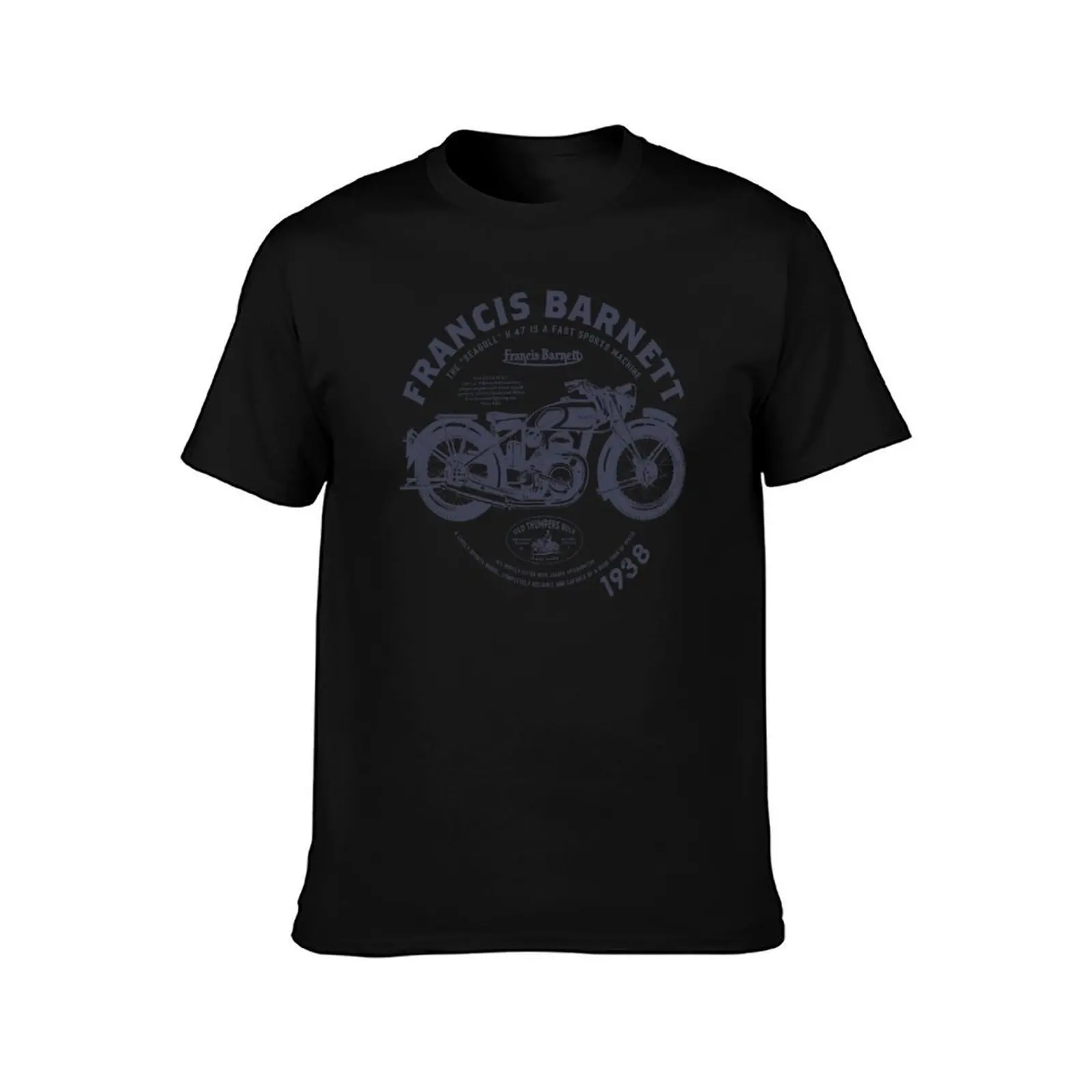 Francis-Barnett SEAGULL H.47 1938 T-Shirt Summer Casual Cotton Tee Oversized Streetwear Tops Vintage Graphic Print