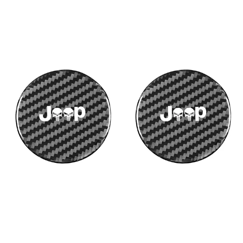 2PCS Car Water Coaster Cup Mat Bottle Holder Anti-slip Waterproof Interior For Jeep Renegade CHEROKEE Wrangler JL Non-slip mat