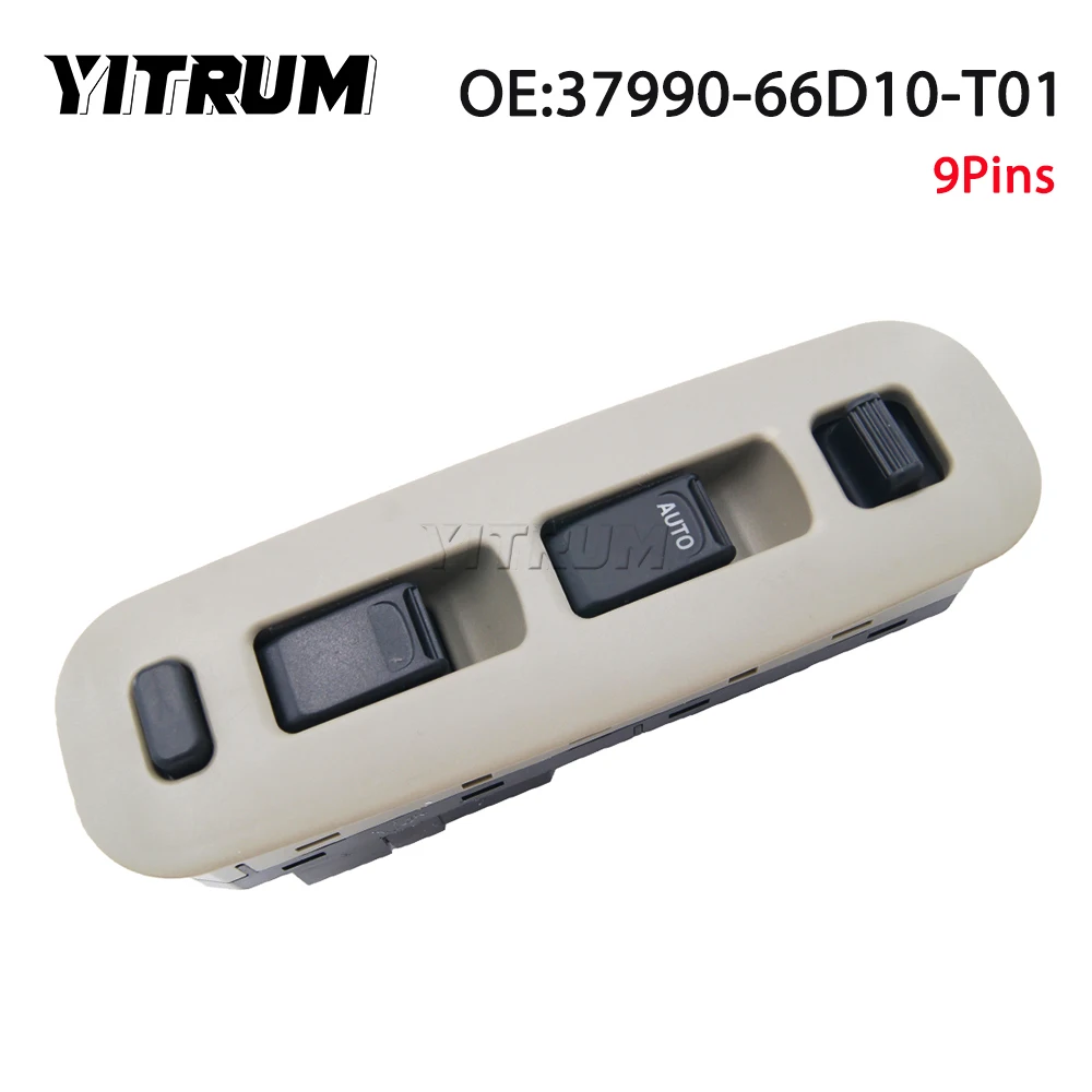 

YITRUM 37990-66D10-T01 3799066D10T01 New Electric Power Window Switch For Suzuki Grand Vitara XL-7 1999 2000 2001 2002-2005 2006