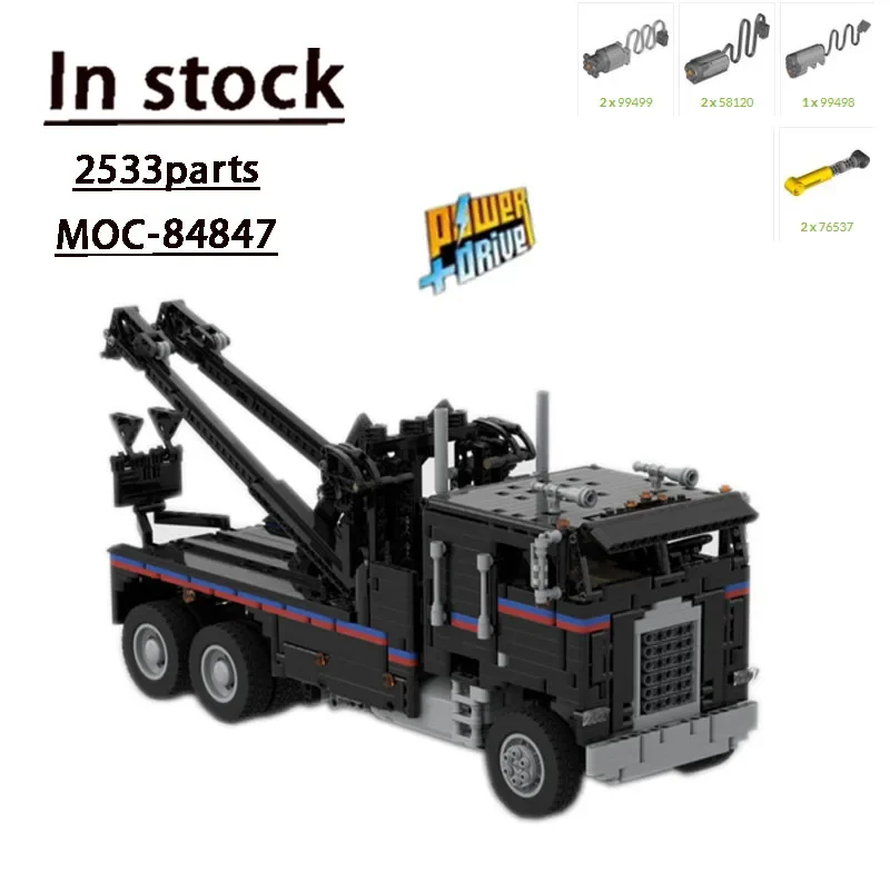 Série de films MOC-84847 Freighter FLA Electric Truck Splicing Assembly importer nights Model • 2533 Parts Kids Birthday Toy Gift