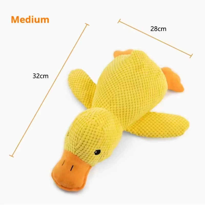 Schattig hondenspeelgoed Stomping Duck Bijtbestendig Tandenslijpen Reinigen Grote hond Interactief entertainment Puppy Verveling Knuffel