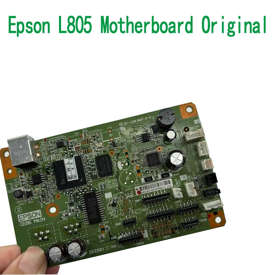 Placa-mãe para Epson L805, Placa principal para impressora, Placa-mãe, Original Wifi Mother Board, Epson L805, Peças De Reposição