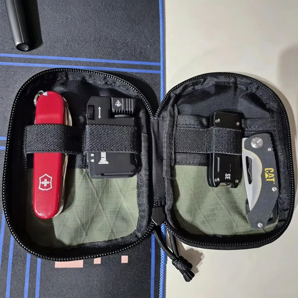 Outdoor XPAC Zipper Bag Small EDC Pouch Storage Pocket Wallet Card Holder Coin Purse Utility EDC Pouch Organizer for Multitools