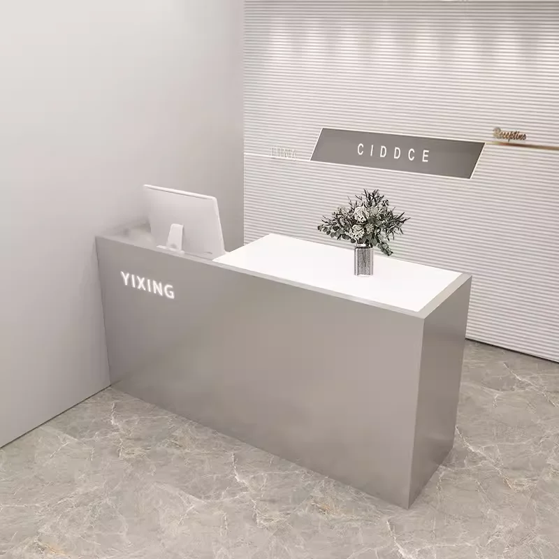 

Simple modern stainless steel clothing store women's clothing store bar counter hairdresser snack shop counter smal