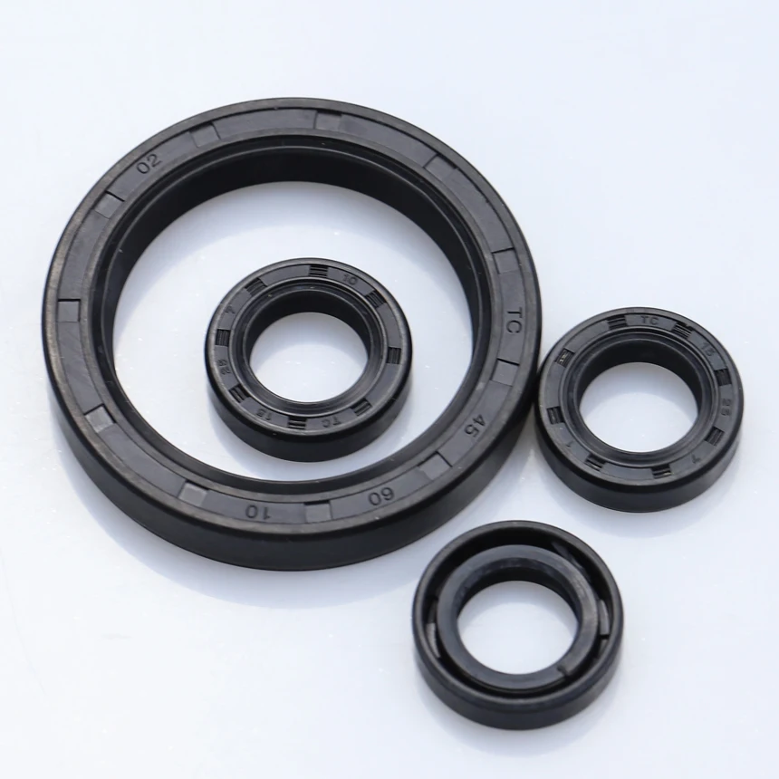 TC12 13 14*20 22 24 25 26 27 28 30 32 35 Rubber NBR Grooved Lip Spring Gasket Ring Sealing Joint Rotary Shaft Skeleton Oil Seal