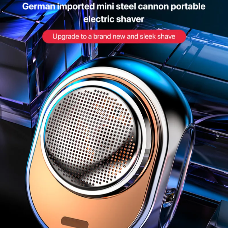 Germany imported 3D minimalist small steel durable razor carry-on travel electric shaver car usb fast charging long life