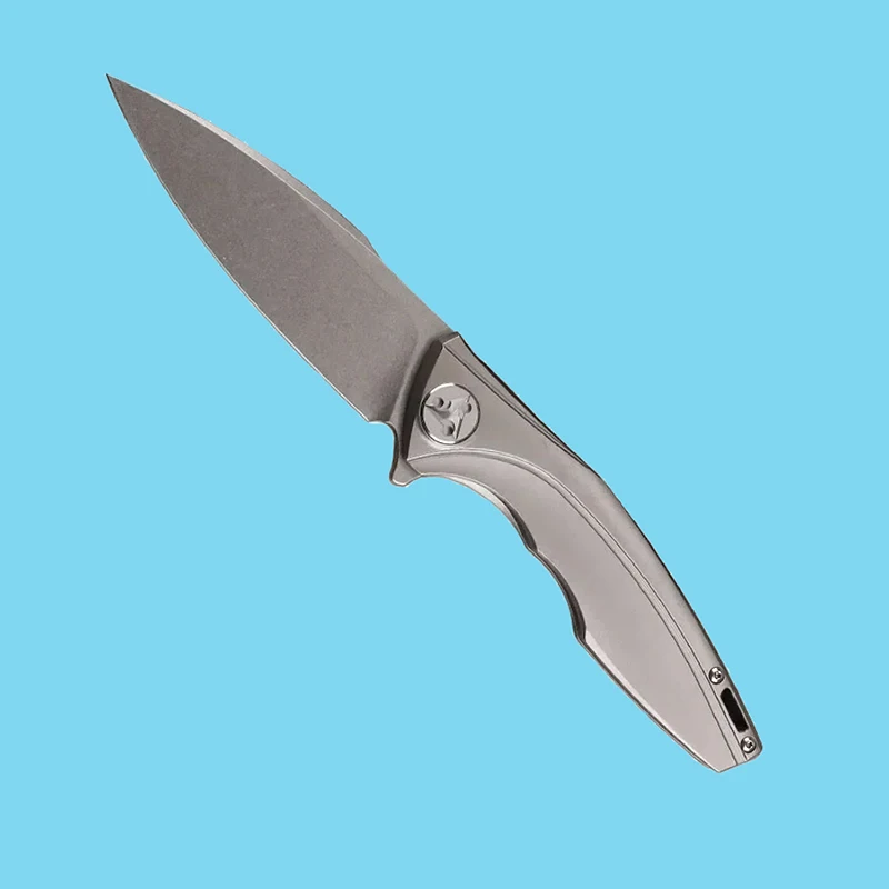 

Hansen Titanium Alloy Handle Pocket Folding Knife M390 Blade Ball Bearing Tactical Camping Hunting EDC Survival Tool Knives