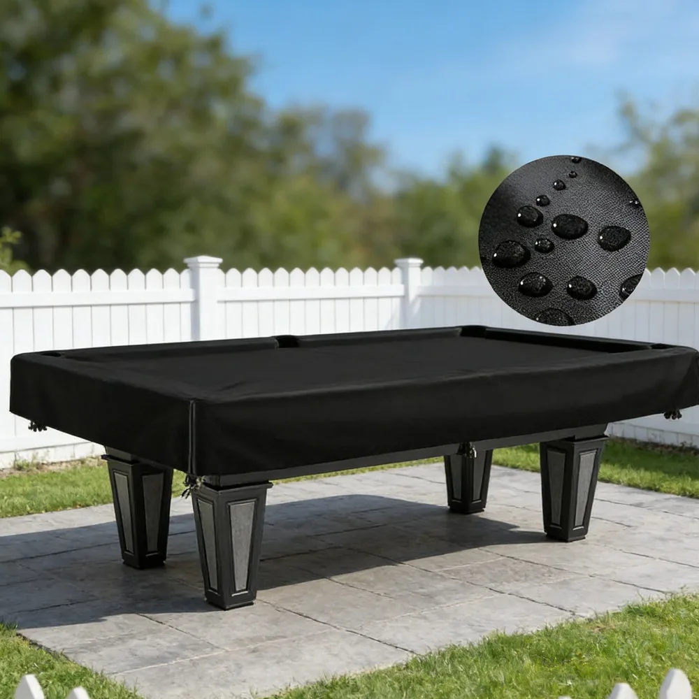 Outdoor Billiard Table Cover Heavy Duty UV Resistant  Grade Oxford Fabric Dustproof