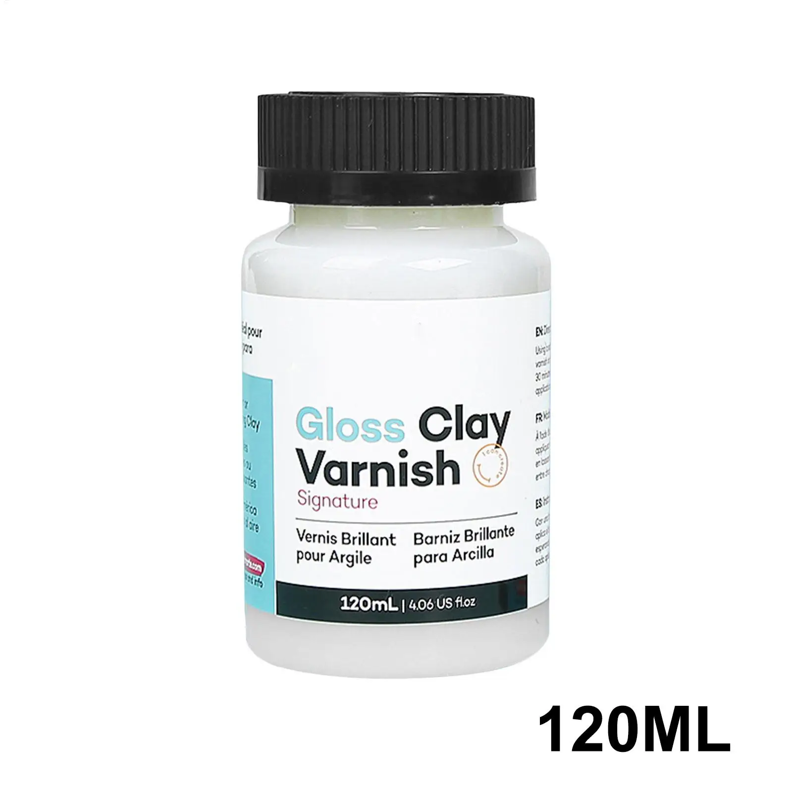 120ml Clay Varnish Acrylic Air Dry High Gloss Finish Air Dry Clay Sealant for Ceramics Oil Painting Wood Maintenance Crazing