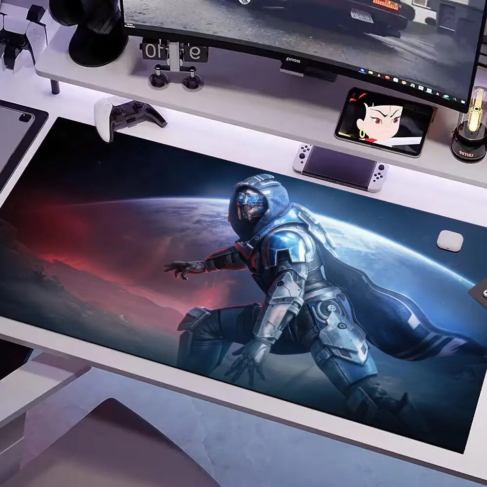 Game Mass Effect Mouse Pad Multiple Sizes Large Square Computer Office Game Table Mats Rubber Anti-slip Mousepads
