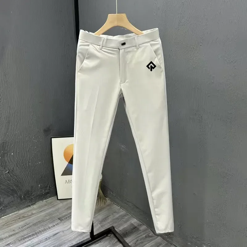 

Korean Self Cultivation Suit Pants Summer Golf Wear Men 2024 Luxury Brand Golf Pants Fashion Straight Cylinder Ninth Pants