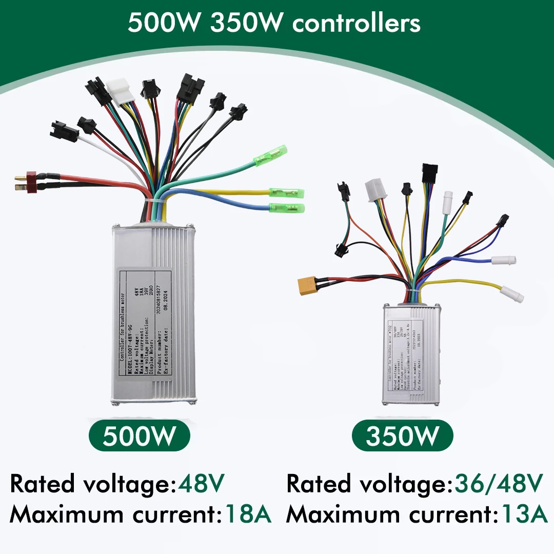 UART2 36V 48V 350W 500W E-bike Scooter Brushless Motor Controller For Electric Bicycle Controller Electric Bicycle Scooter Part