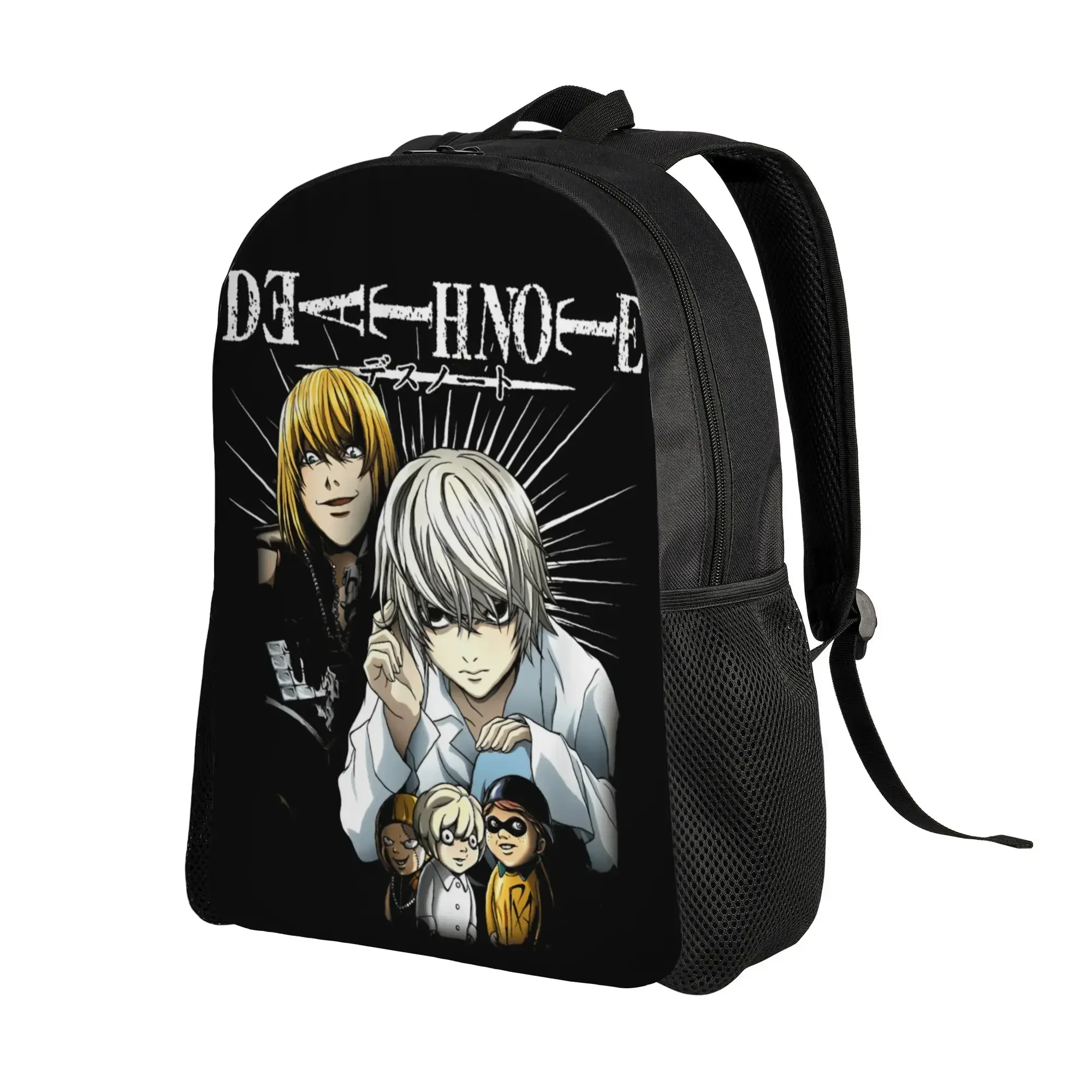 Custom Bag Death Note Near And Mello Backpack Camping Backpacks Girl Leisure High School Bags Design Durable Rucksack