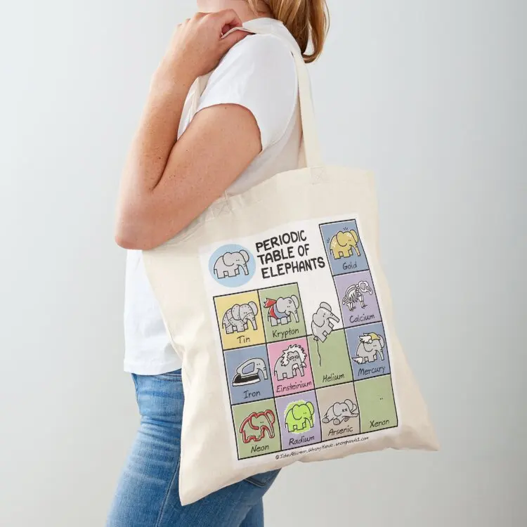 

Periodic Table of Elephants Tote Bag sacs de shopping tote bag custom tote bag men's great