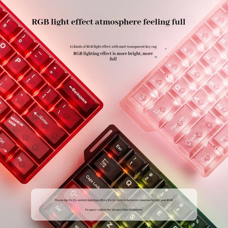 DAREU COOL60 Magnetic Mechanical Keyboard 8K RT0.01mm lowest 0.04ms Delay Rapid Trigger HotSwap RGB Game Keyboard Pc Accessories