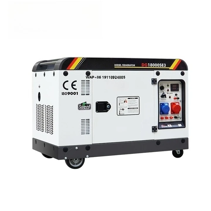New Model 12KW Three Phase DG18000SE air Cooled System Generator ,use 998 Single Cylinder Engine