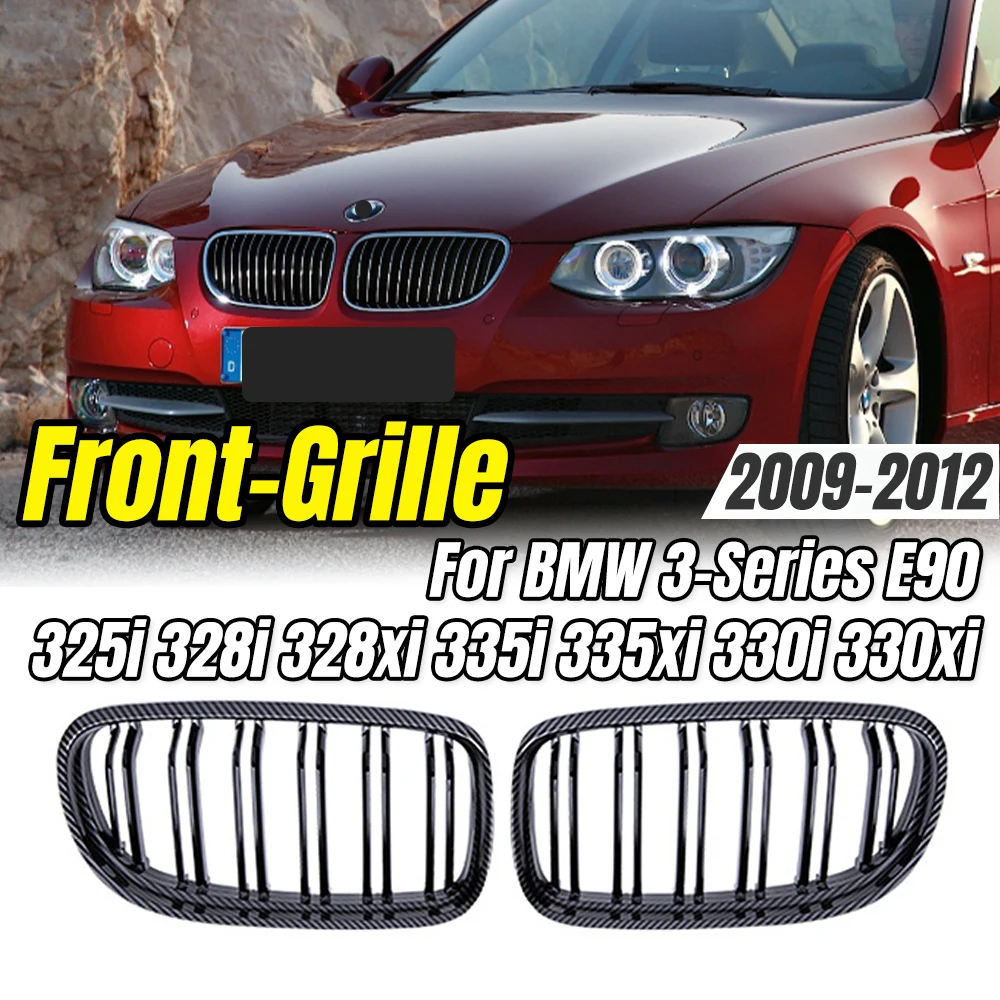 

For BMW 3-Series E90 325i 328i 328xi 335i 335xi 330i 330xi 2009-2012 Diamonds Style Front Bumper Grilles,Car Styling Upgrade.