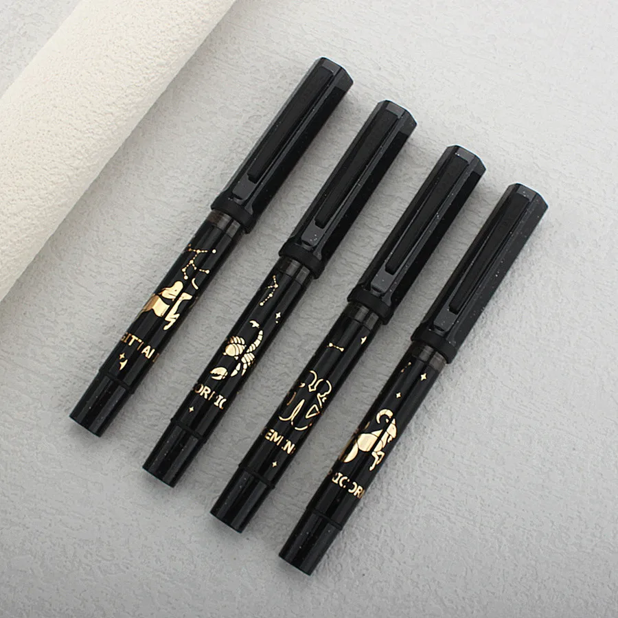 

Новая перьевая ручка Jinhao 58A, двенадцать знаков зодиака, студенческая ручка для практики рукописного ввода, многоразовая чернильная система, офисные принадлежности