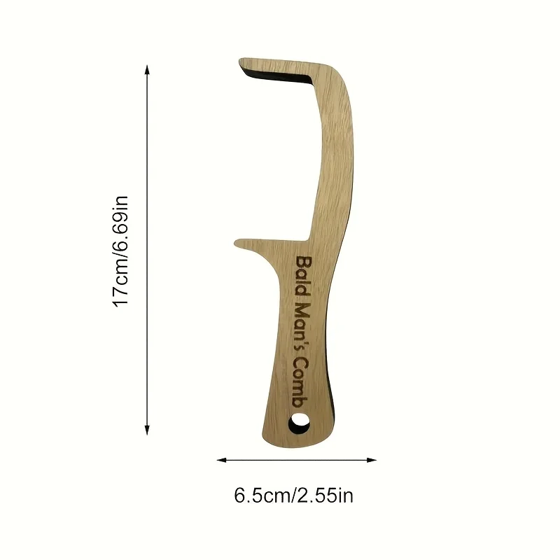 1pc Funny Comb For Bald Men Novelty Party Favors Hair Styling Tool Gag Gift Comb for Bald Man Hair Loss Funny Comb