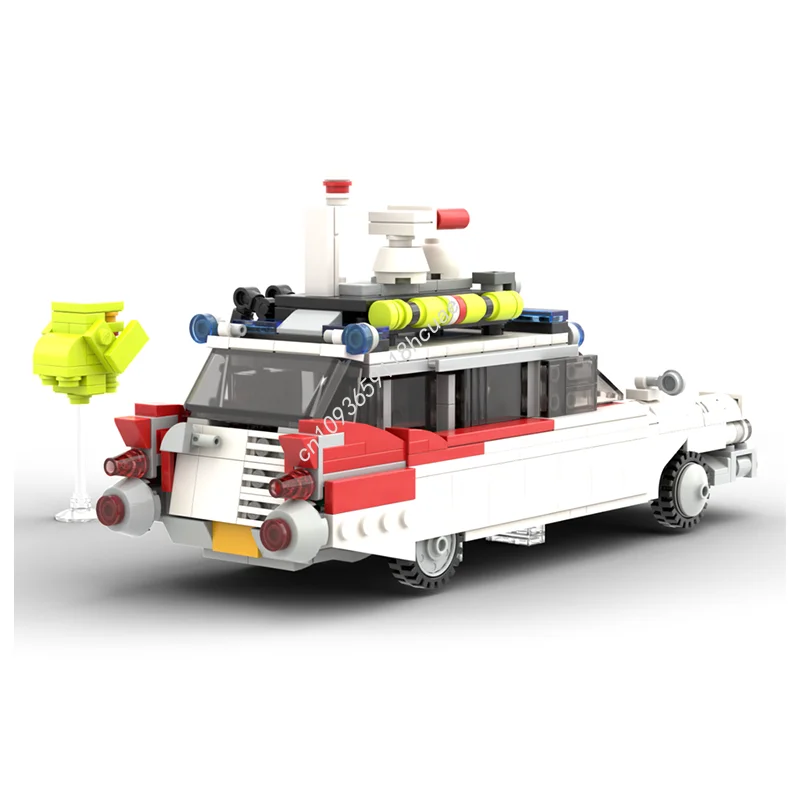 550 pz MOC ECTO 1 Ghostbustersed Modello Building Blocks Architettura Assemblare Giocattolo FAI DA TE Idea Educazione Regali Di Natale Mattoni Per Bambini