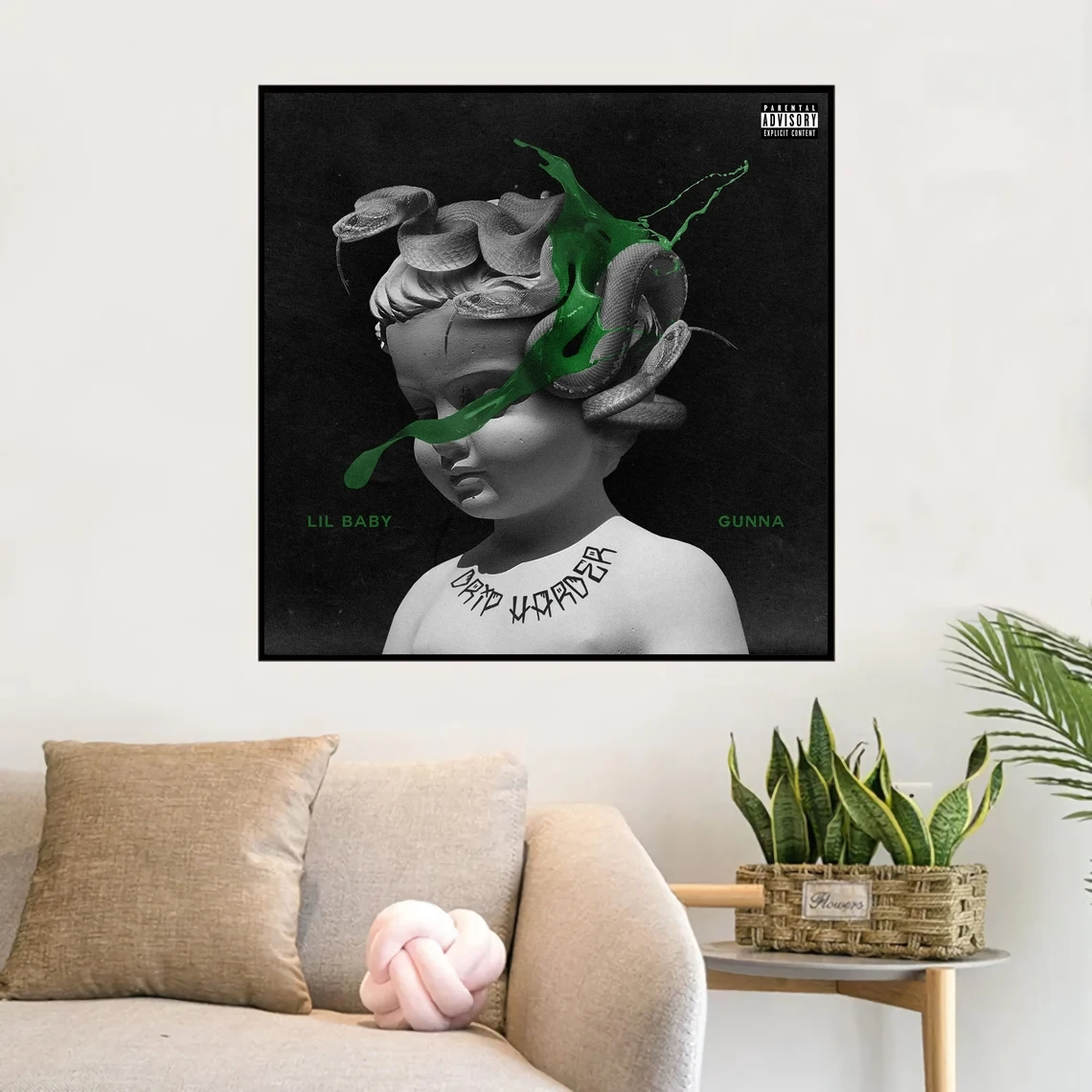 Lil Baby - Gunna Drip Harder Music Album Poster Canvas Art Print Home Decor Wall Painting ( No Frame )