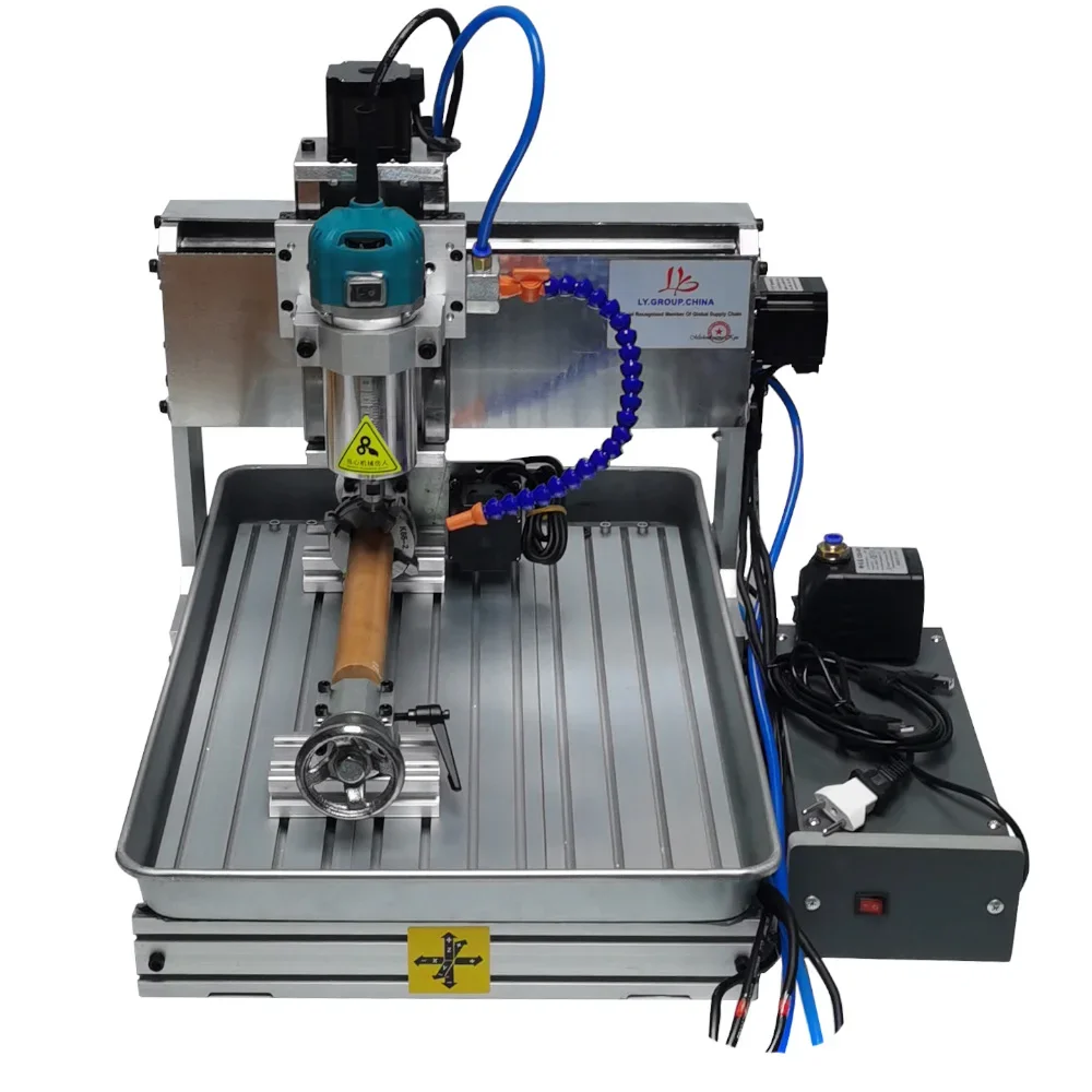 LYBGACNC 1500W LYF2030 3/4/5axis Engraving Machine CNC Router Engraving Drilling and Milling Machine With Water Tank